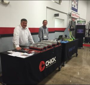 Chick booth team at the Oktoberfest Tool Show