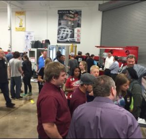 Students gather at the Oktoberfest Tool Show