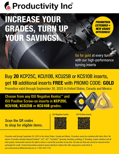 Kennametal Increase Your Grades, Turn Up The Savings! 