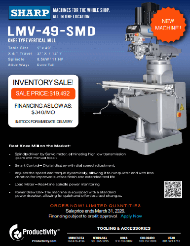 Sharp Milling Machines Promotion